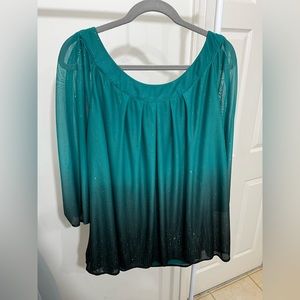 Beautiful Ombré Blouse with Dazzle